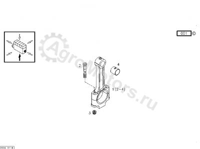 0019924340 Втулка шатуна Вид 1 0019924340 Втулка шатуна Вид 1