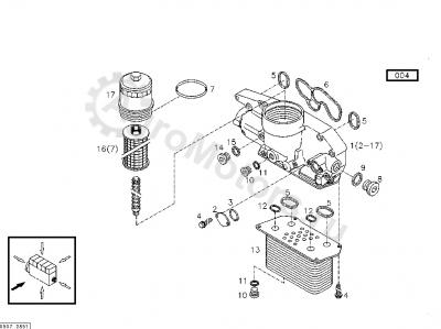 04252402 Уплотнение теплообменника Вид 1