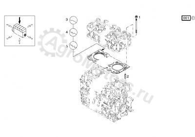 04280809 Прокладка ГБЦ Вид 1 04280809 Прокладка ГБЦ Вид 1