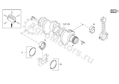 F395200310010 Коленвал Вид 1