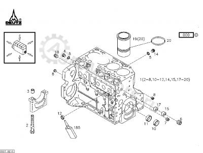 04282827 Блок двигателя Вид 1 04282827 Блок двигателя Вид 1