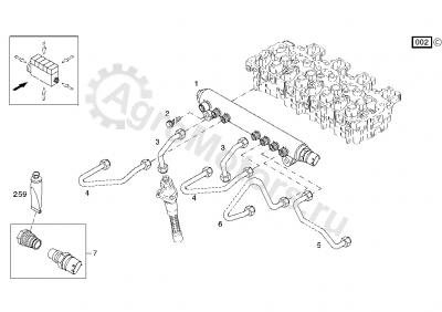 04900943 Топливная трубка Вид 2 04900943 Топливная трубка Вид 2