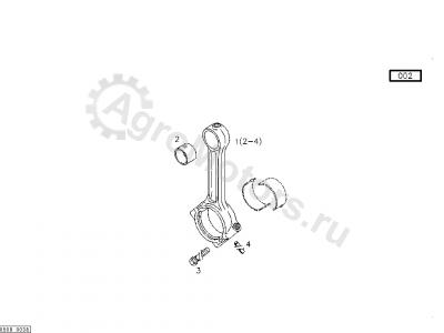 12160519 Шатун Вид 1 12160519 Шатун Вид 1