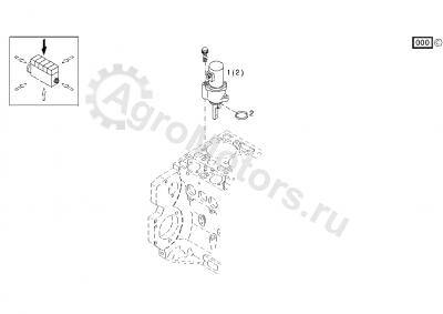 F004200260010 Клапан электромагнитный останова Вид 1