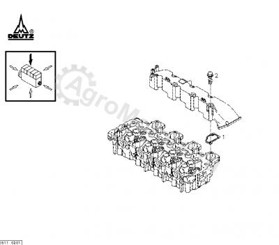 04900310 Прокладка впускного коллектора Вид 2 04900310 Прокладка впускного коллектора Вид 2