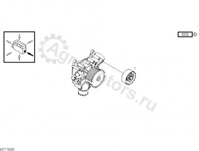 04901801 Ролик ремня Вид 2