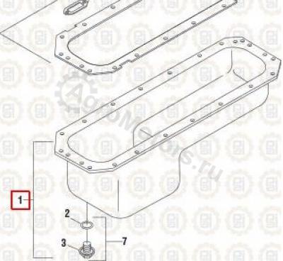 1823740C93 Масляный поддон Вид 1