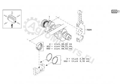 04299259 Коленвал Вид 2 04299259 Коленвал Вид 2