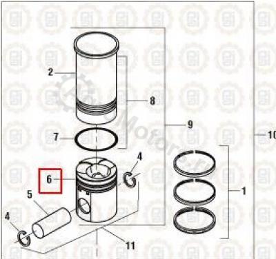 NAV1842227C1 Поршень Вид 1