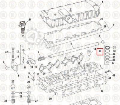 1830742C92 Набор прокладок форсунки Вид 1