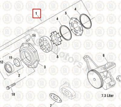 NAV1833356C95 Насос масляный Вид 1