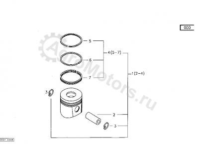 04200139 Палец поршневой Вид 2