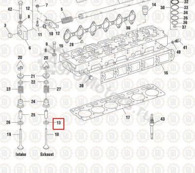NAV1830711C1 Седло выпускного клапана Вид 1