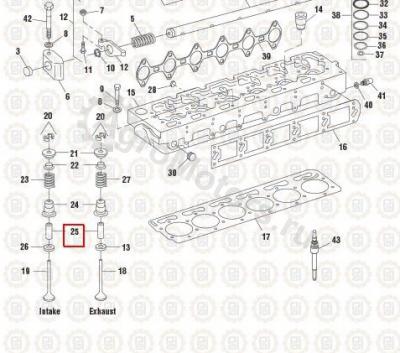 NAV1824647C1 Направляющая клапана Вид 1