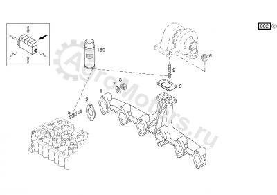 04255838 Коллектор выпускной Вид 1