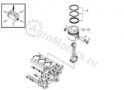 F390200310080 Набор поршневых колец Вид 1