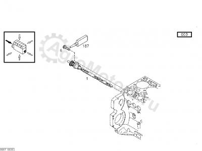 F119200210800 Рейка топливная Вид 1