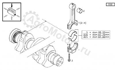 04284146 Вкладыш шатунный Вид 2