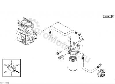01181909 ORIGINAL DEUTZ Фильтр топливный Вид 1