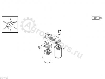 01161848 Кронштейн топливного фильтра Вид 2