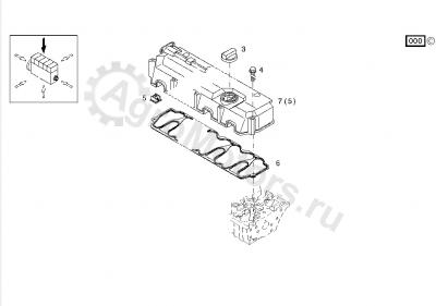 04284467 Крышка клапанная Вид 2