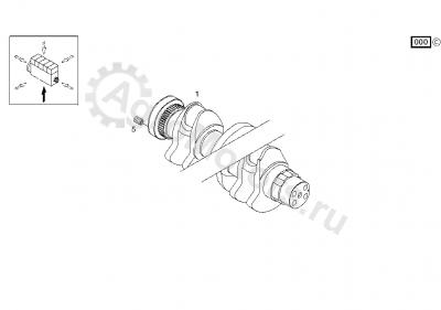 04502707 Коленвал Вид 2