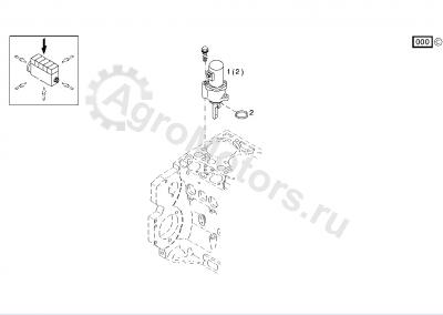 02113789 Клапан электромагнитный останова Вид 2