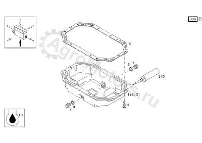 04204458 Прокладка поддона Вид 2