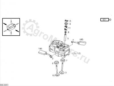 01148031 Заглушка головки блока двигателя Вид 1