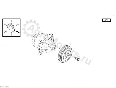 20460252 Шкив водяного насоса Вид 1