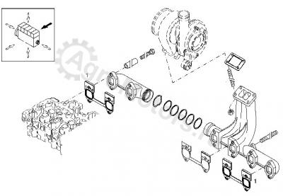 04904705 Прокладка выпускного коллектора Вид 2 04904705 Прокладка выпускного коллектора Вид 2