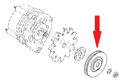 01182189 Шкив генератора V-образный Вид 2