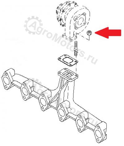 01144673 Гайка (системы выпуска отработанных газов) Вид 2 01144673 Гайка (системы выпуска отработанных газов) Вид 2