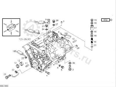 04220374 Редукционный клапан масляной форсунки Вид 2
