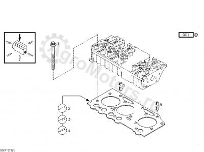 04201564 Прокладка ГБЦ (3 отв.) Вид 2