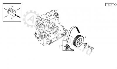 02929933 Ремкомплект ГРМ (ремень+ролик+болт) ORIGINAL DEUTZ Вид 2