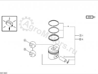 04280565 Комплект поршневых колец Вид 2