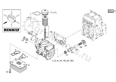 04912101 Радиатор масляный Вид 2