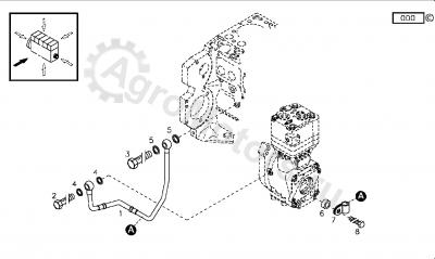 04283231 Трубка подачи масла Вид 2