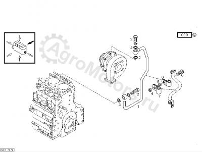 04288853 Трубка подачи масла Вид 1