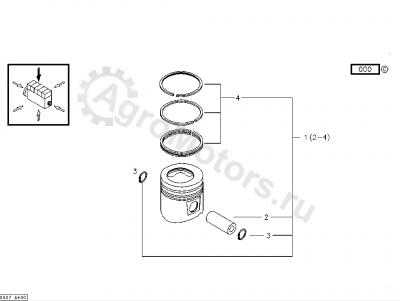 0019931090 Кольца поршневые. Вид 1