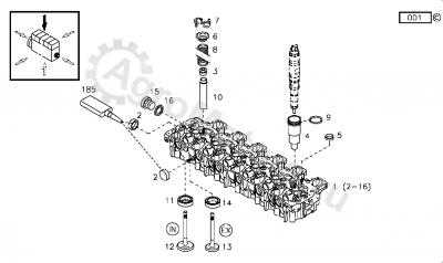 04903005 Клапан впускной Вид 1