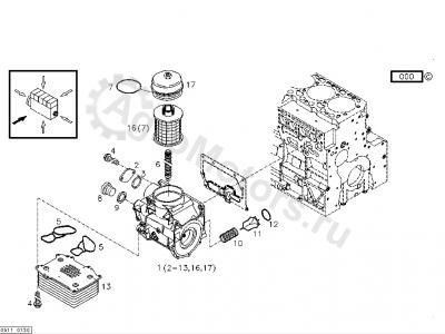 02931522 ORIGINAL DEUTZ Фильтр масляный Вид 2