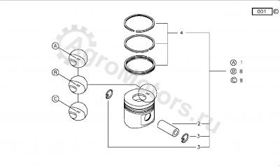04178311 Комплект поршневых колец Вид 1