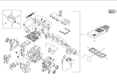 02931435 Комплект прокладок двигателя Вид 2