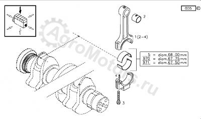 F004200310230 Вкладыш шатунный Вид 1