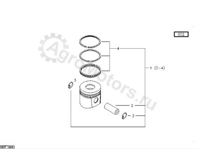 04207775 Поршень Вид 1 04207775 Поршень Вид 1