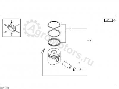 04255047 Поршень  Вид 1