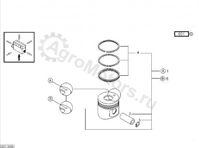 04281451 Поршень (поршневые кольца, стопор, палец) Вид 2