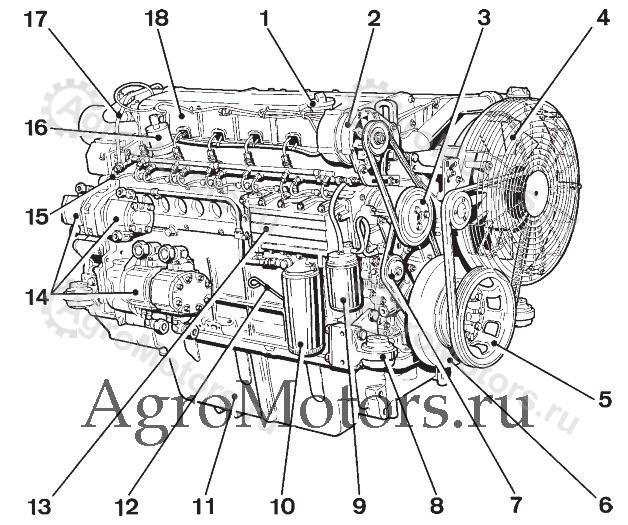 запчасти двигателя deutz 1013